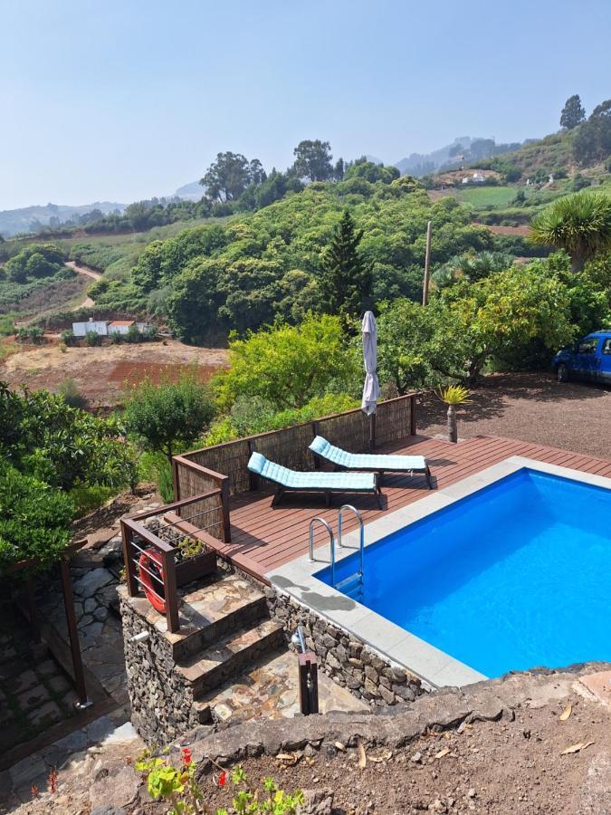 Casa Rural Con Piscina Privada El Roble Moya  Exterior foto